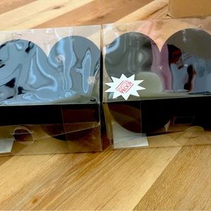 2 boxes Viral Hobby Lobby Flocked Ornaments Black Color 100mm